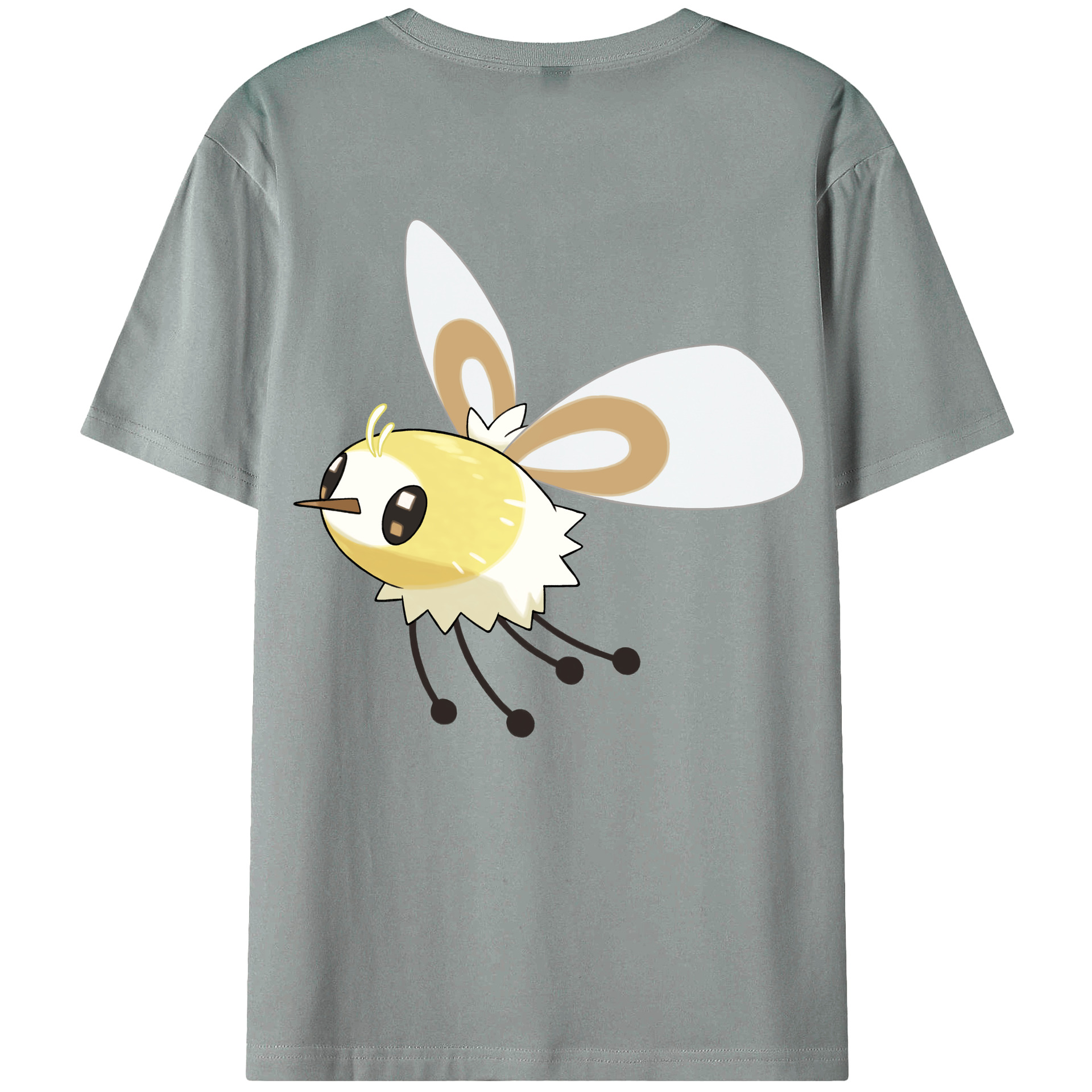 （画像用） ポケットモンスター Pokémon 綿100％ メンズ半袖Tシャツ（バックプリント） 通気性